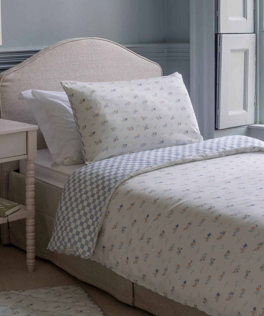 Organic Cotton Single Bedding Set - Coastline – Bedding for children, available at Learning Bugs UK