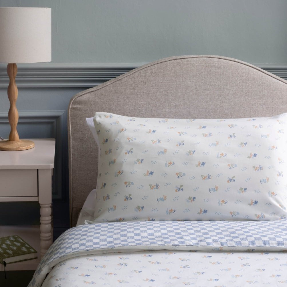 Organic Cotton Single Bedding Set - Coastline – Bedding for children, available at Learning Bugs UK