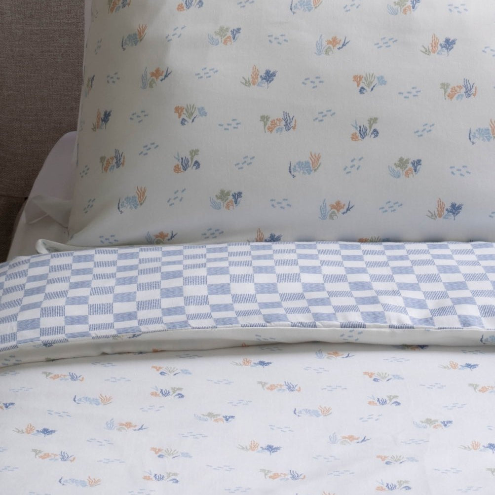 Organic Cotton Single Bedding Set - Coastline – Bedding for children, available at Learning Bugs UK