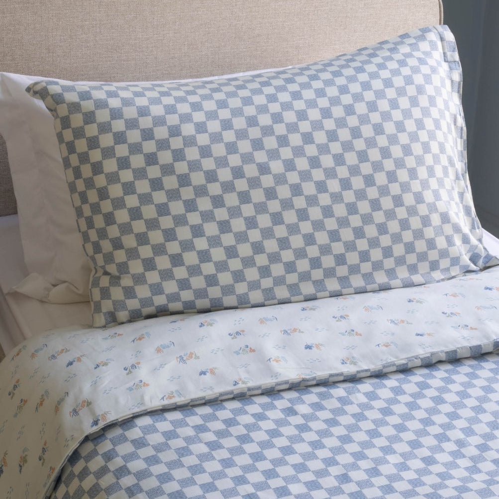 Organic Cotton Single Bedding Set - Waves – Bedding for children, available at Learning Bugs UK
