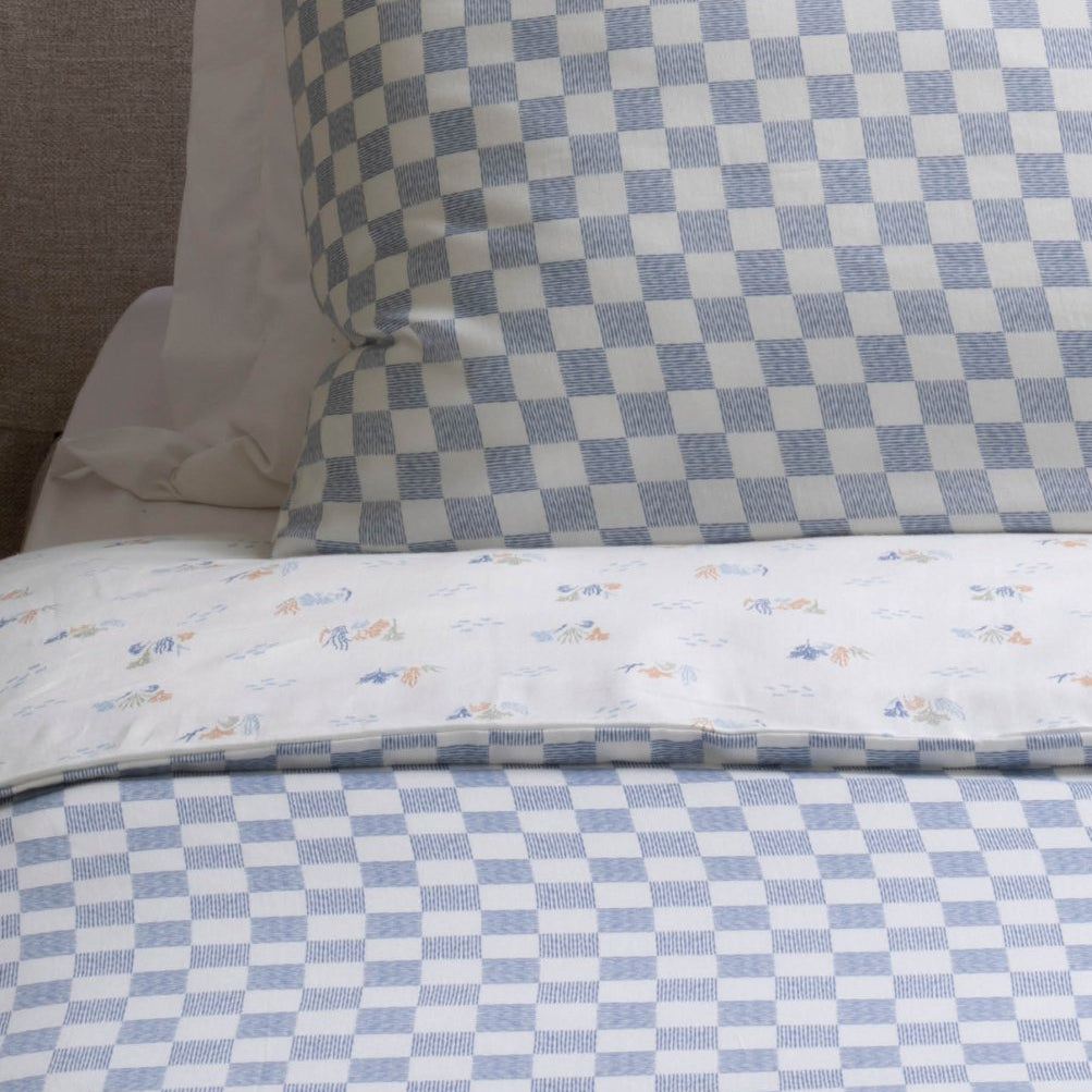 Organic Cotton Single Bedding Set - Waves – Bedding for children, available at Learning Bugs UK