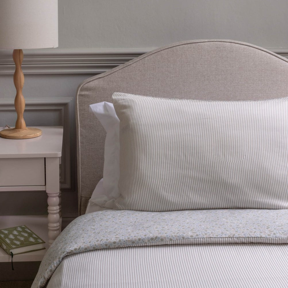Organic Cotton Single Bedding Set - Stripe – Bedding for children, available at Learning Bugs UK