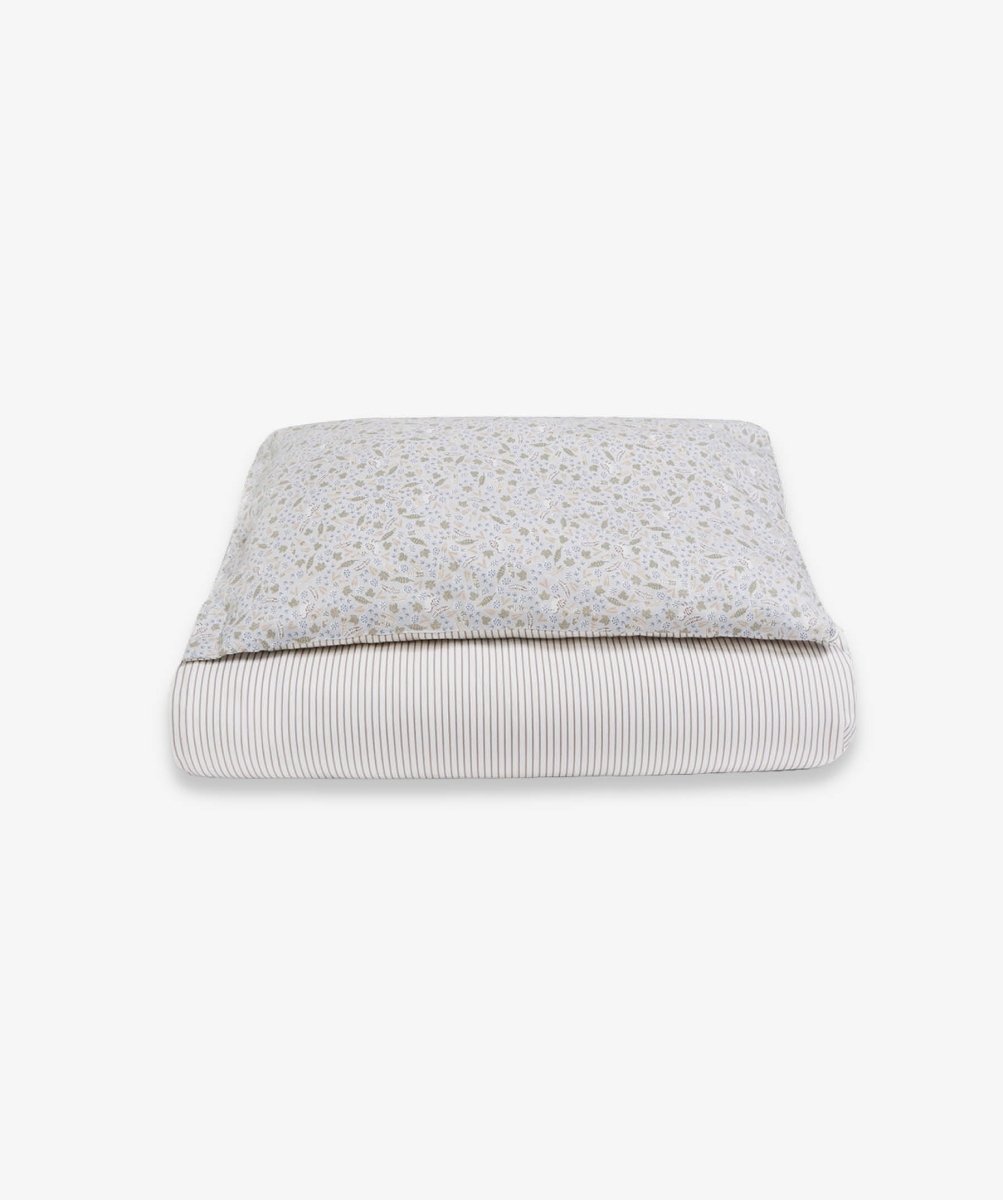 Organic Cotton Single Bedding Set - Stripe – Bedding for children, available at Learning Bugs UK
