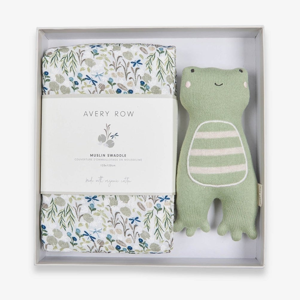 Swaddle & Cuddle New Baby Gift Set - Riverbank – for children, available at Learning Bugs UK