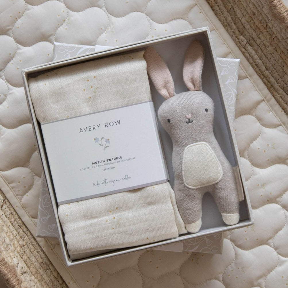 Swaddle & Cuddle New Baby Gift Set - Chamomile – for children, available at Learning Bugs UK