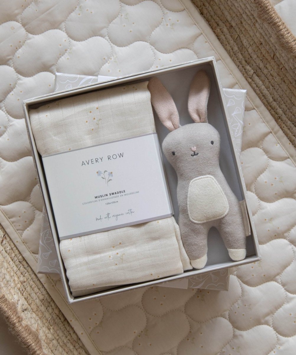 Swaddle & Cuddle New Baby Gift Set - Chamomile – for children, available at Learning Bugs UK