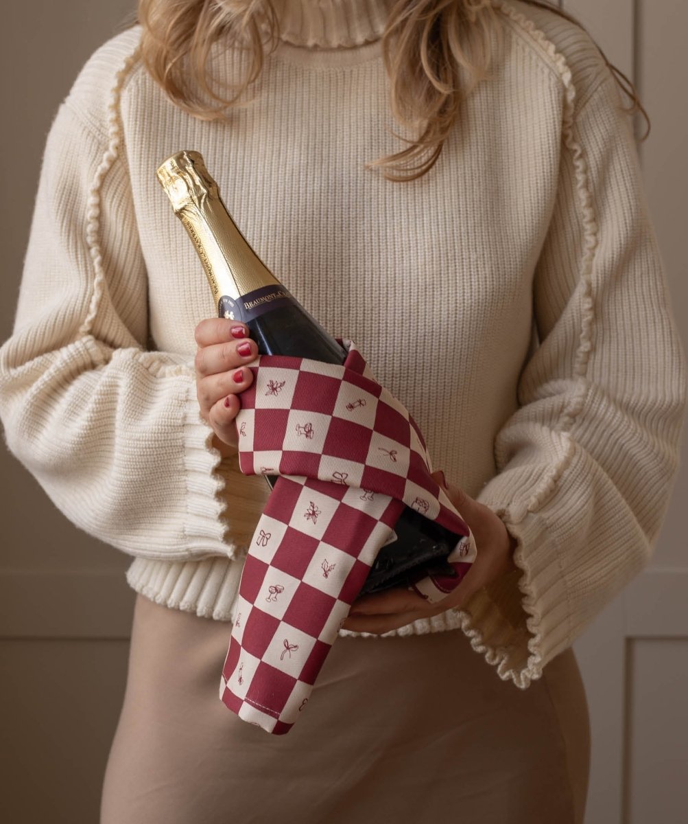Avery Row Tea Towels, Set of 2 - Christmas Checkerboard – Christmas for children, available at Learning Bugs UK