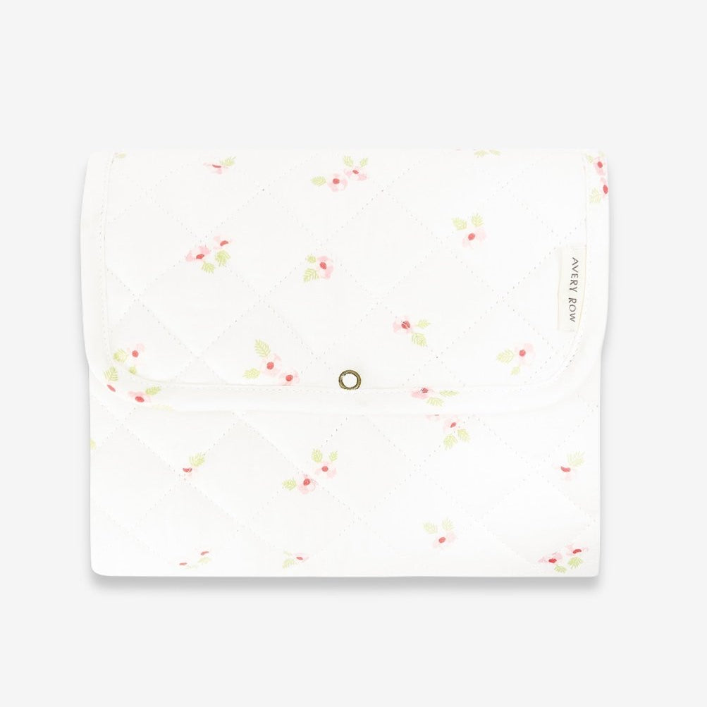Cotton Travel Baby Changing Mat - Anemone – Changing Bags & Travel Changing Mats for children, available at Learning Bugs UK