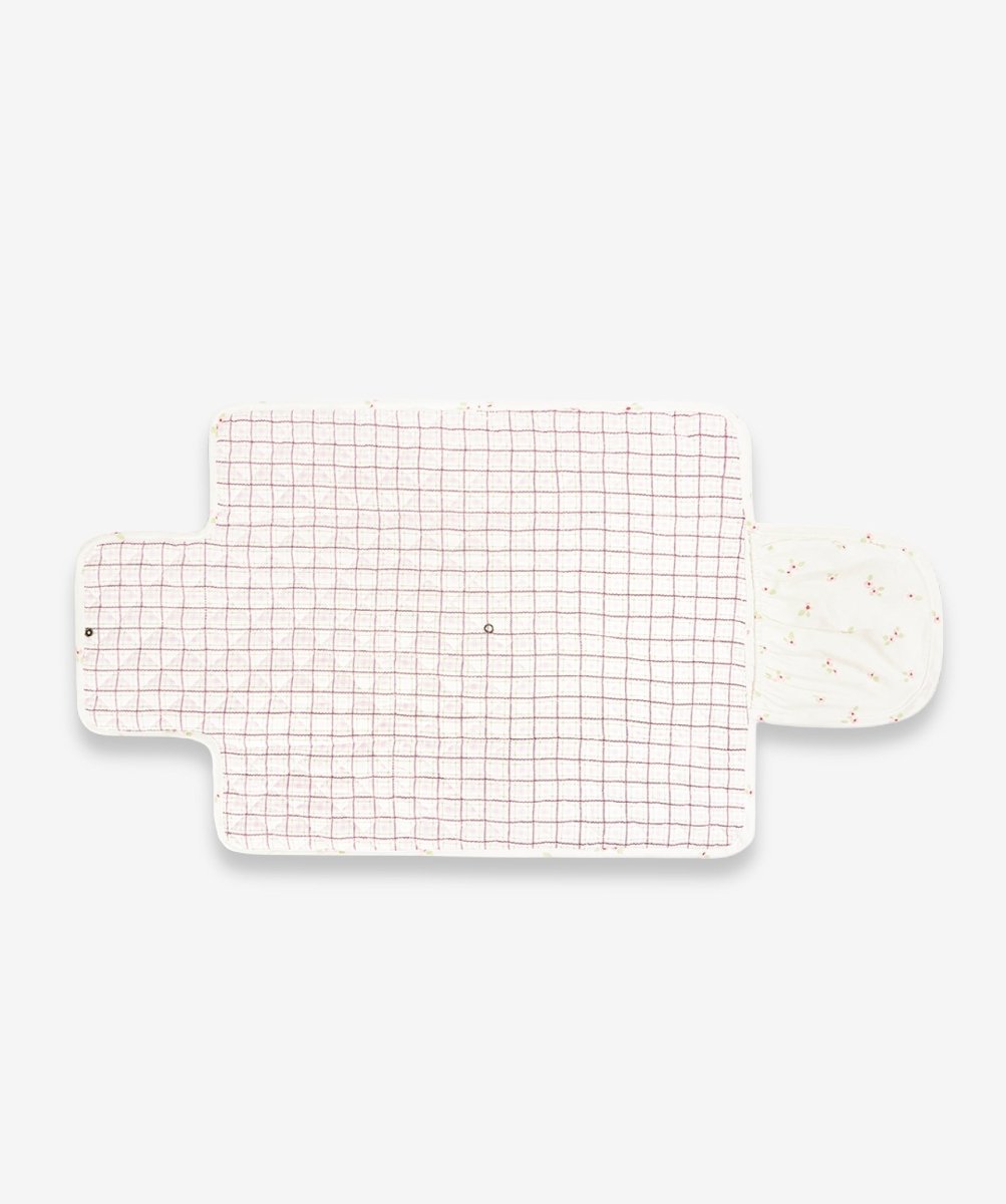 Cotton Travel Baby Changing Mat - Anemone – Changing Bags & Travel Changing Mats for children, available at Learning Bugs UK
