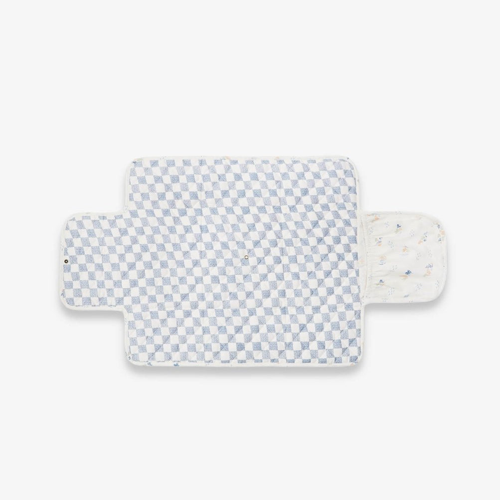 Cotton Travel Baby Changing Mat - Coastline – Changing Bags & Travel Changing Mats for children, available at Learning Bugs UK