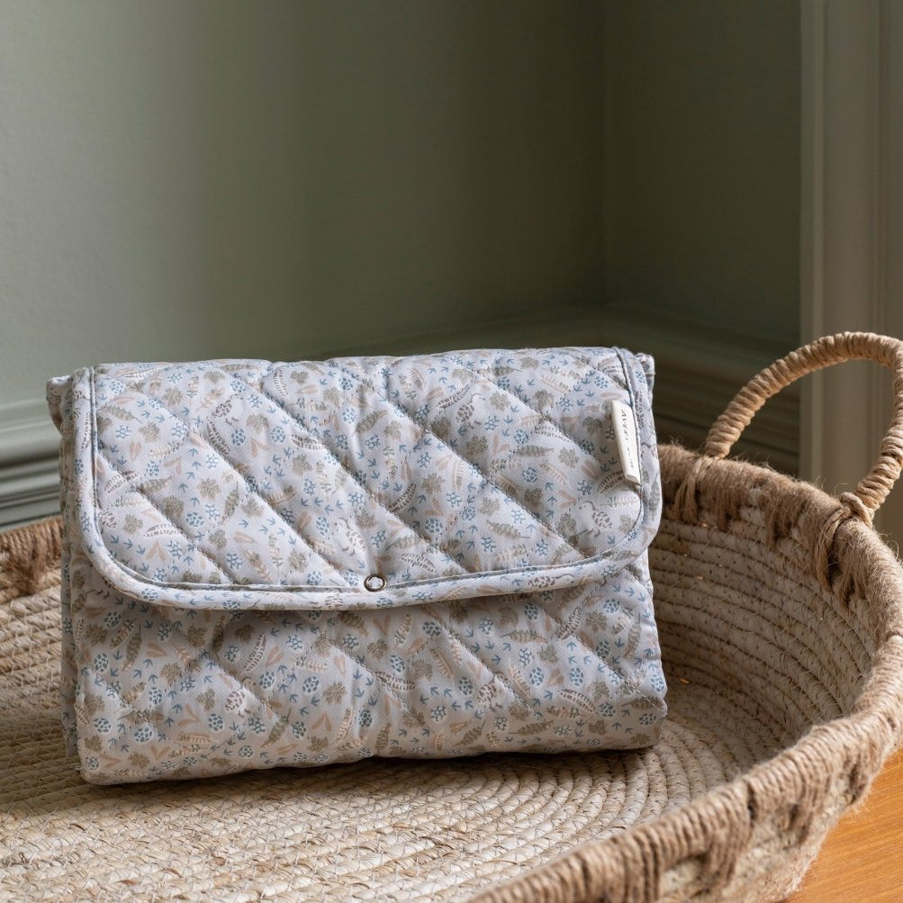 Cotton Travel Baby Changing Mat - Nature Trail – Changing Bags & Travel Changing Mats for children, available at Learning Bugs UK