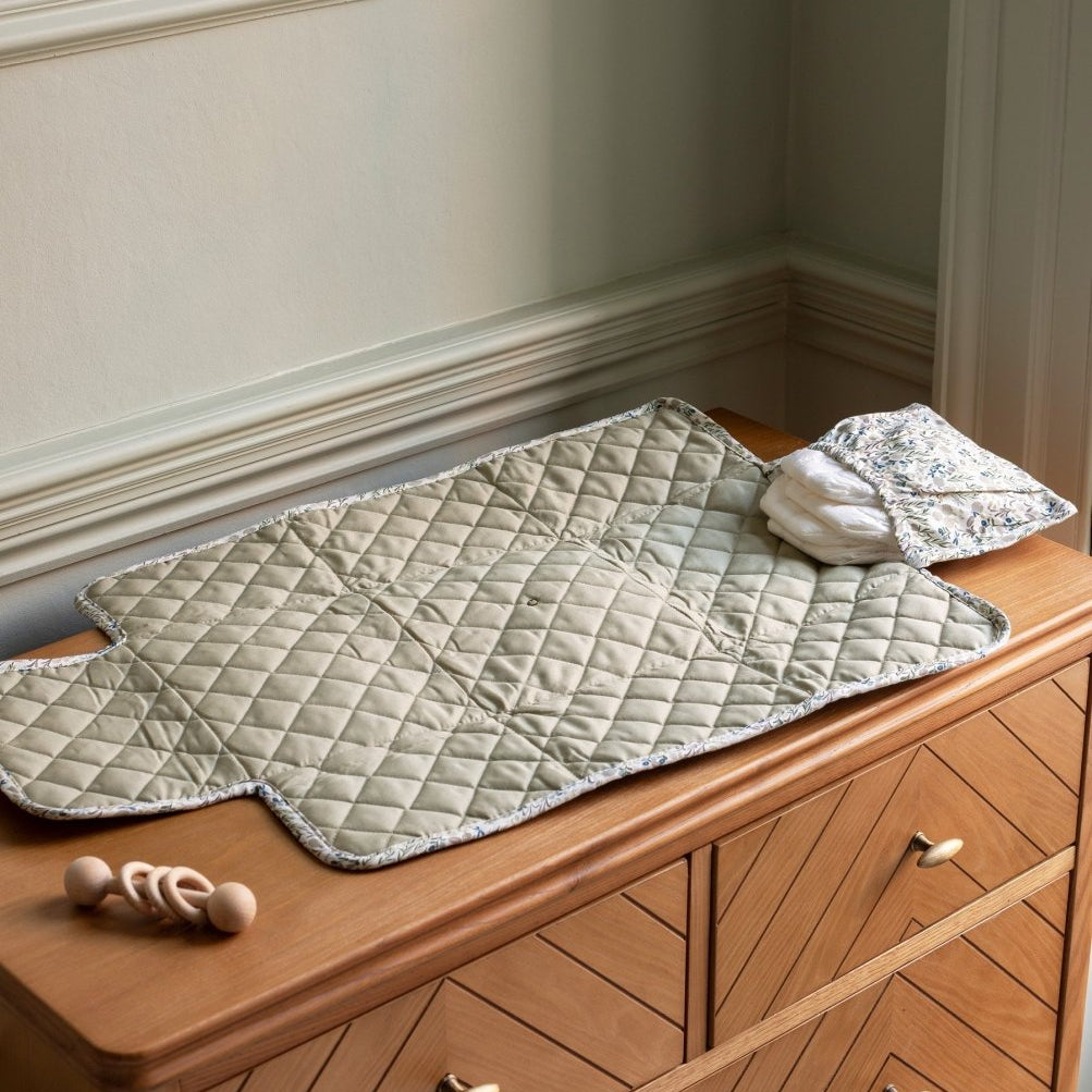Cotton Travel Baby Changing Mat - Riverbank – Changing Bags & Travel Changing Mats for children, available at Learning Bugs UK