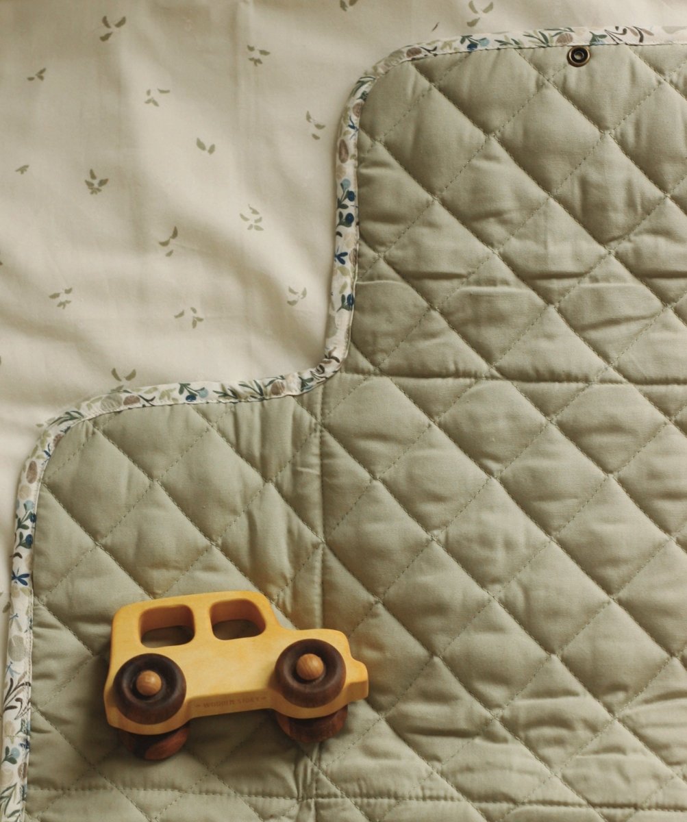 Cotton Travel Baby Changing Mat - Riverbank – Changing Bags & Travel Changing Mats for children, available at Learning Bugs UK