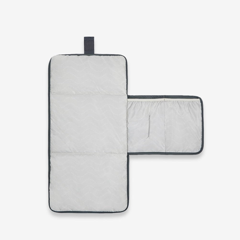 Recycled Nylon Travel Baby Changing Mat - Soft Black – Changing Bags & Travel Changing Mats for children, available at Learning Bugs UK