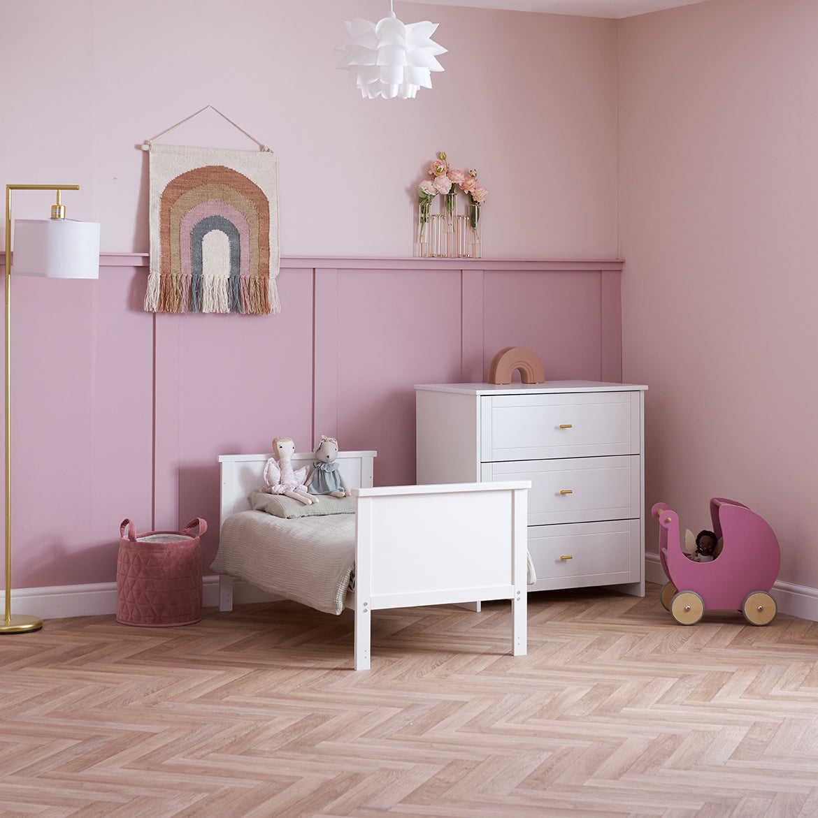 Obaby Evie Mini 2 Piece Room Set - White