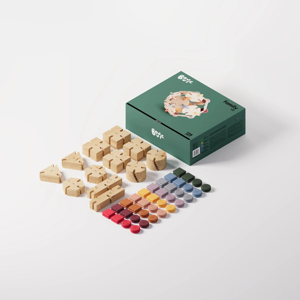 Bavvic Family Set 128pcs – for children, available at Learning Bugs UK