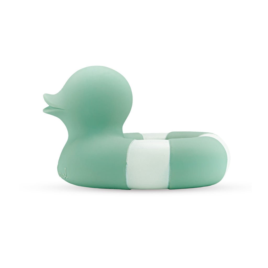 Oli & Carol Floatie Duck Mint Bath Toy – Bath Toys for children, available at Learning Bugs UK