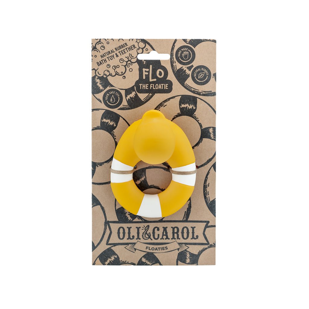 Oli & Carol Floatie Duck Yellow Bath Toy – Bath Toys for children, available at Learning Bugs UK