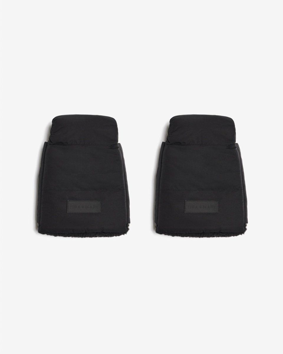 Universal Buggy Handmitts Black Quilted – Buggy Handmuff for children, available at Learning Bugs UK