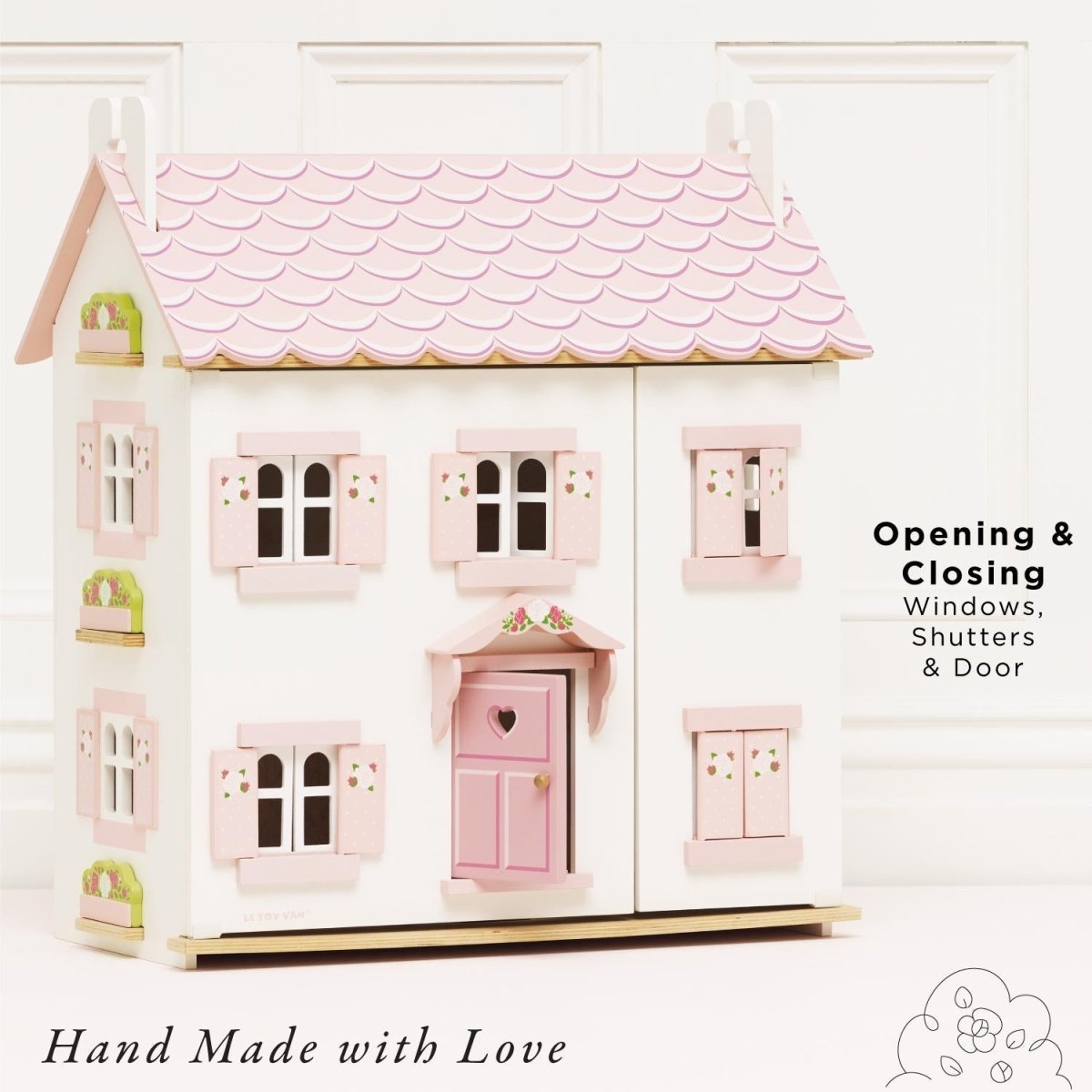 Sophie's Wooden Dolls House – Dollhouses for children, available at Learning Bugs UK