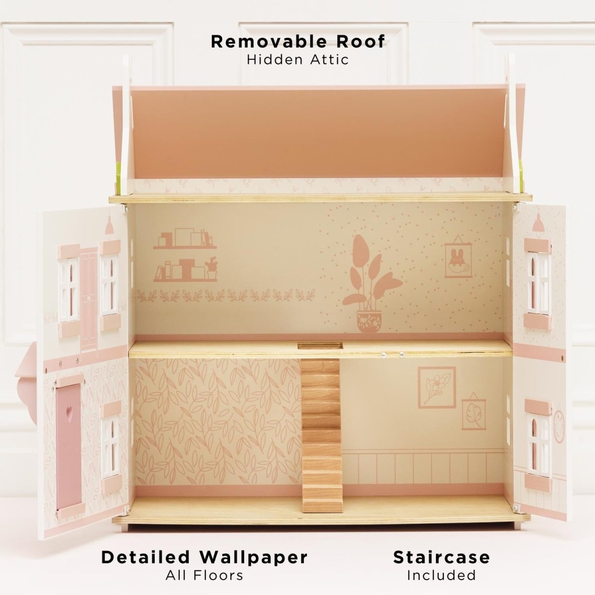 Sophie's Wooden Dolls House – Dollhouses for children, available at Learning Bugs UK