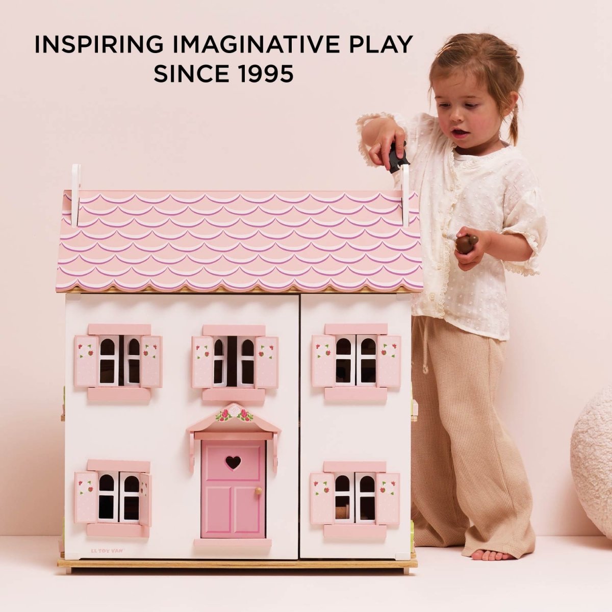 Sophie's Wooden Dolls House – Dollhouses for children, available at Learning Bugs UK