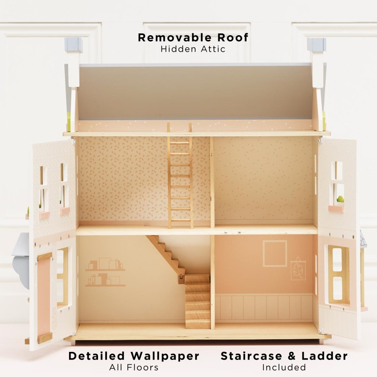 Mayberry Manor Wooden Dolls House – Dollhouses for children, available at Learning Bugs UK