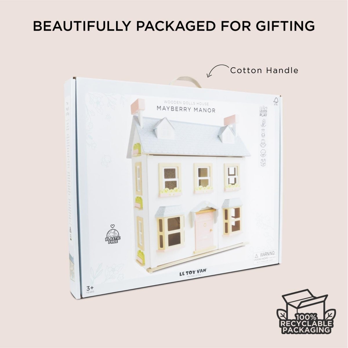 Mayberry Manor Wooden Dolls House – Dollhouses for children, available at Learning Bugs UK