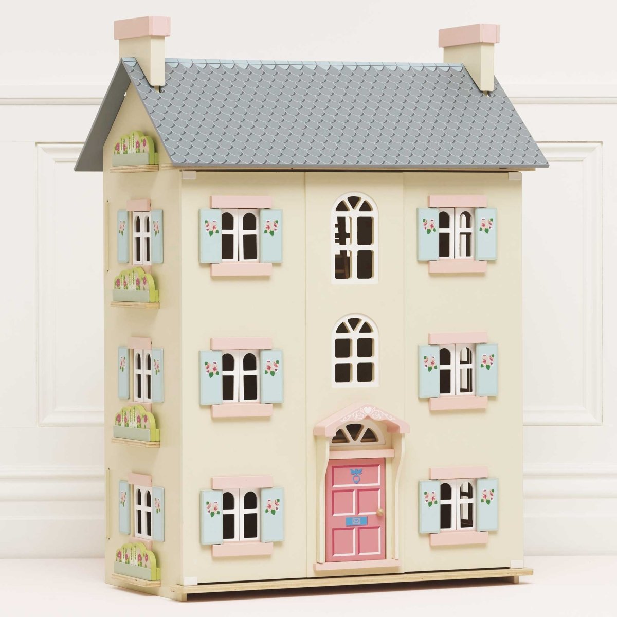 Cherry Tree Hall Wooden Dolls House – Dollhouses for children, available at Learning Bugs UK