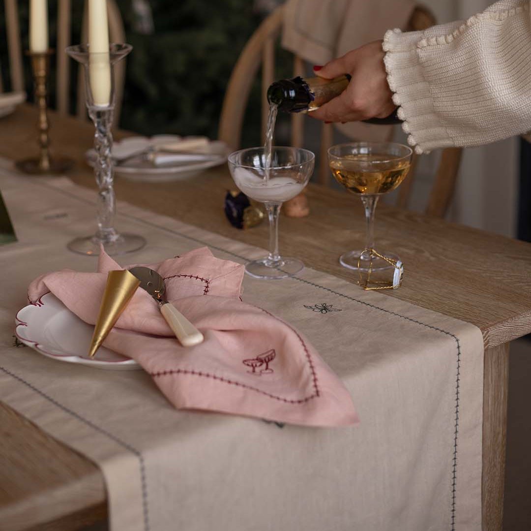 Christmas Table Runner - Natural