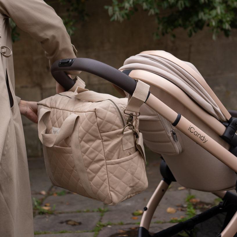 Buy Baby Changing Bag - Natural | Changing Bags & Travel Changing Mats for kids by Learning Bugs UK