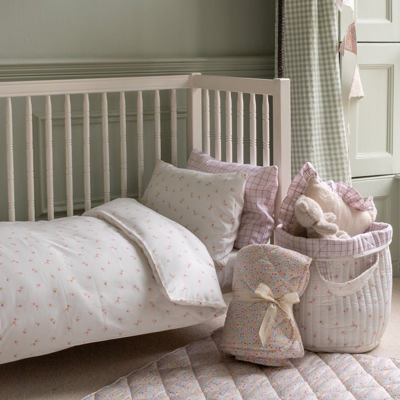 Organic Cotton Cotbed Bedding Set - Anemone – Bedding for children, available at Learning Bugs UK