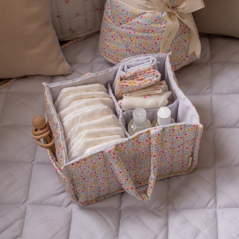 Buy Nappy Caddy - Wildflower Garden | Storage for kids by Learning Bugs UK