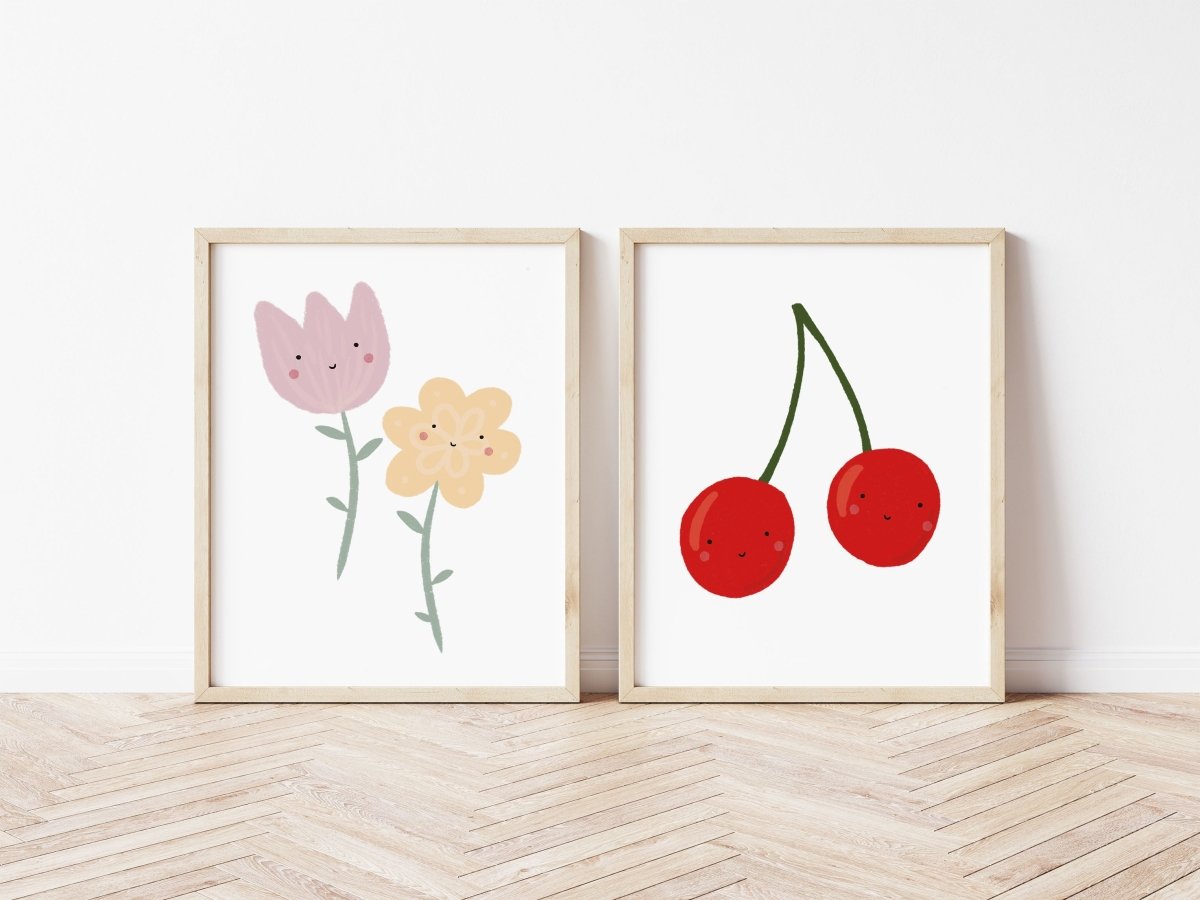 Happy Flowers Print – for children, available at Learning Bugs UK
