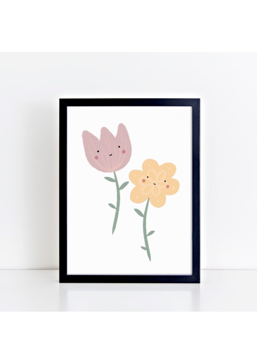 Happy Flowers Print – for children, available at Learning Bugs UK