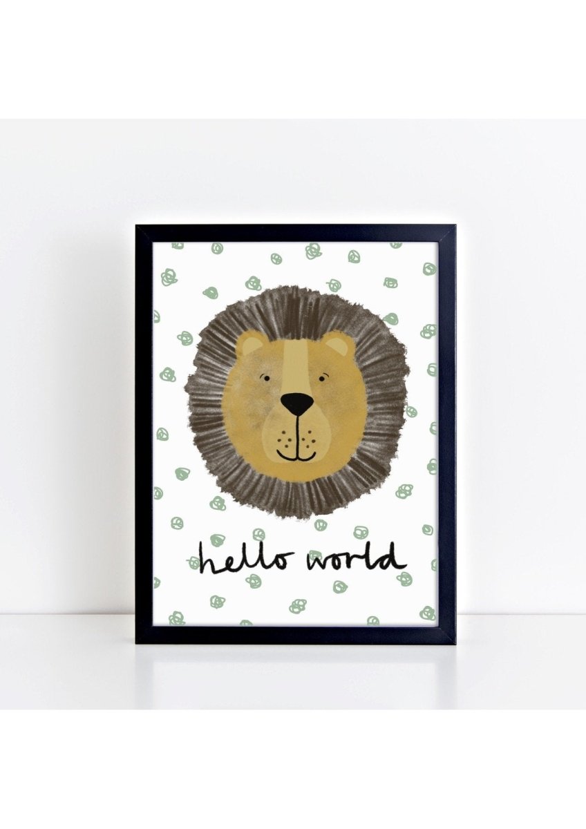 Happy Lion - Spotty Hello World – for children, available at Learning Bugs UK
