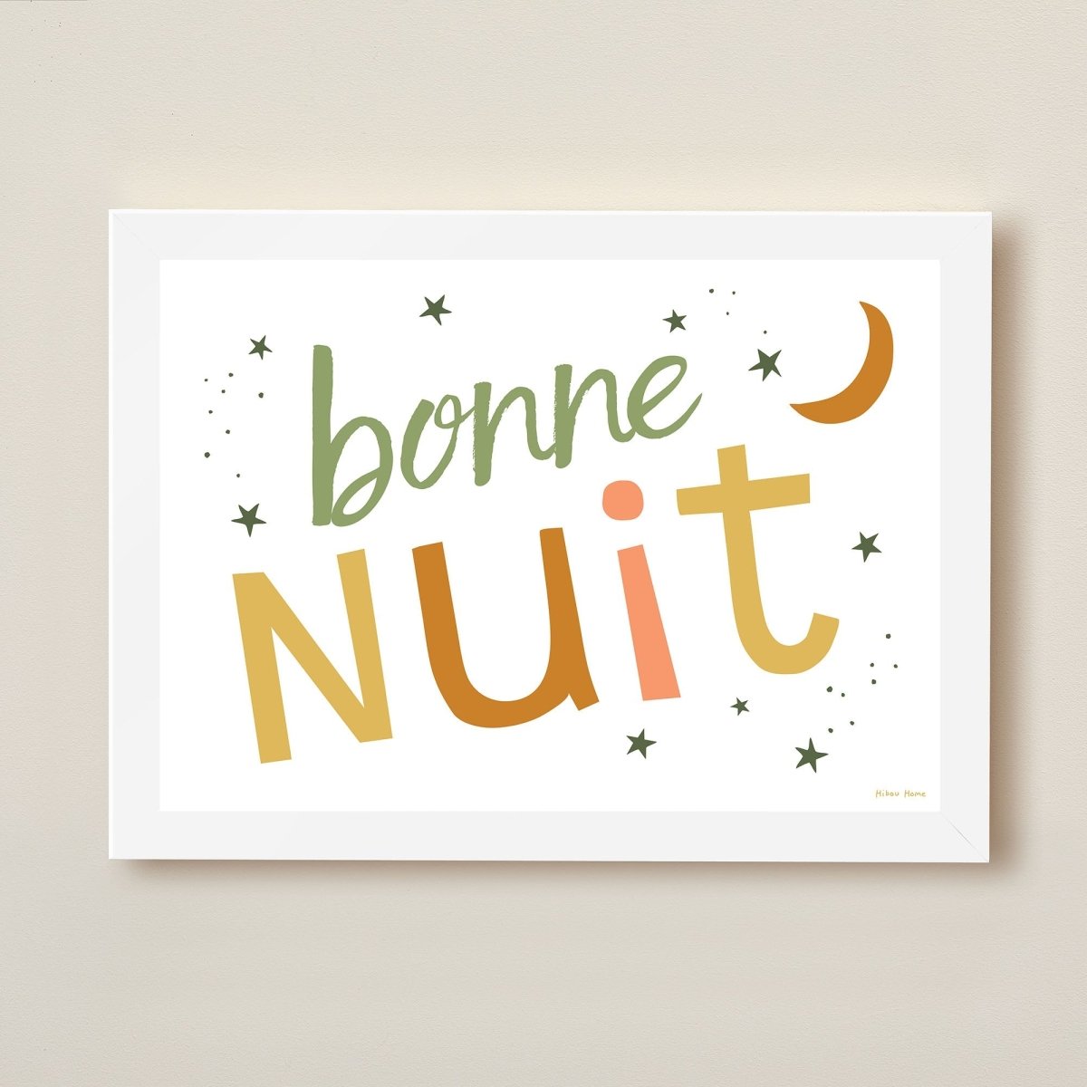 Hibou Design Bonne Nuit Art Print - Autumn – Fine art for children, available at Learning Bugs UK