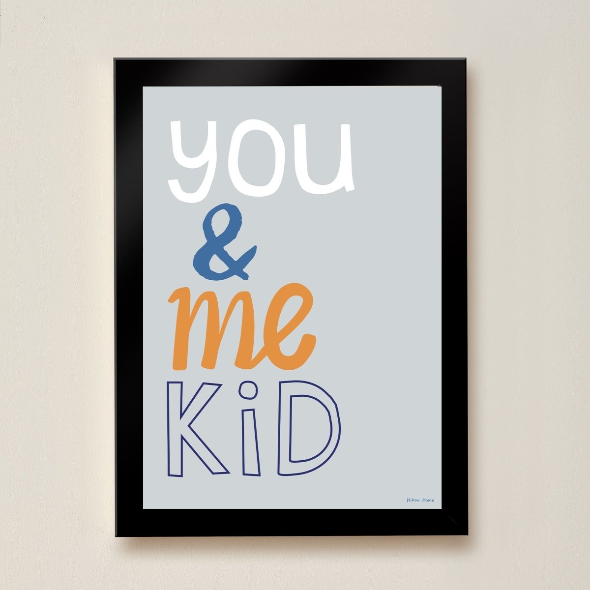 Hibou Design You & Me Kid Art Print - Blue – Fine art for children, available at Learning Bugs UK