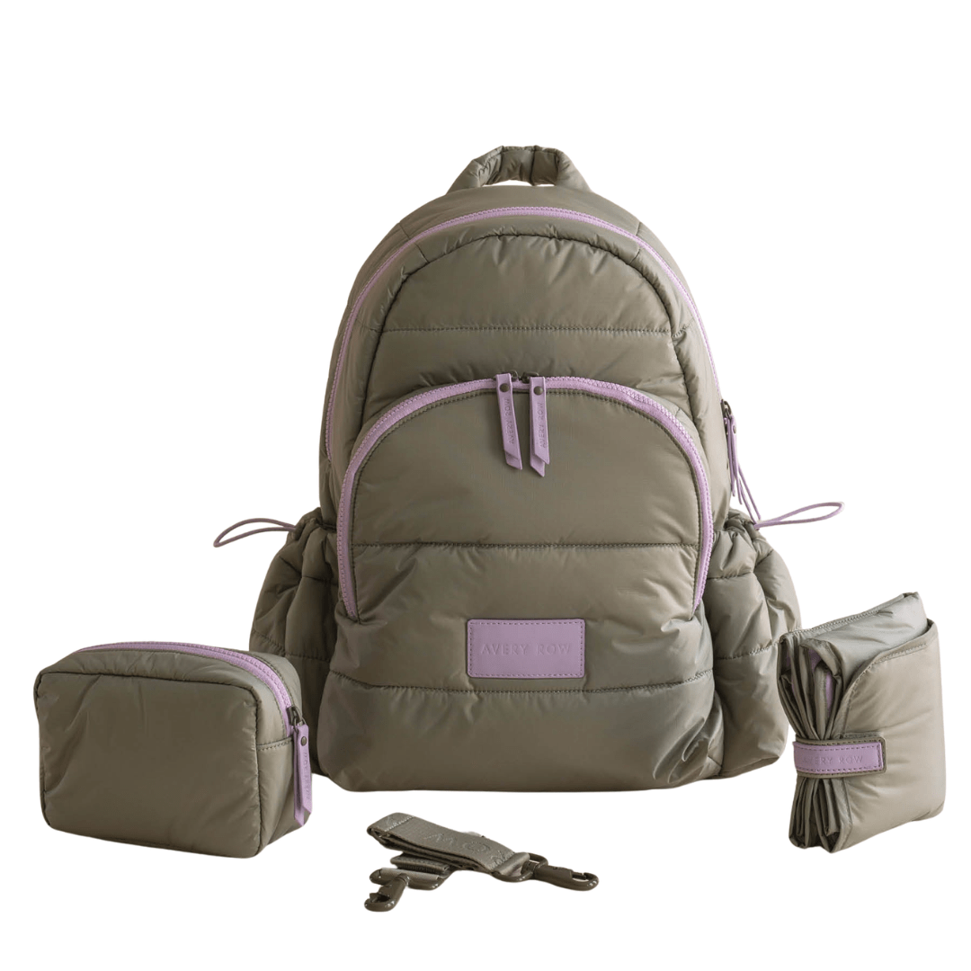 Baby Changing Backpack - Olive – Changing Bags & Travel Changing Mats for children, available at Learning Bugs UK