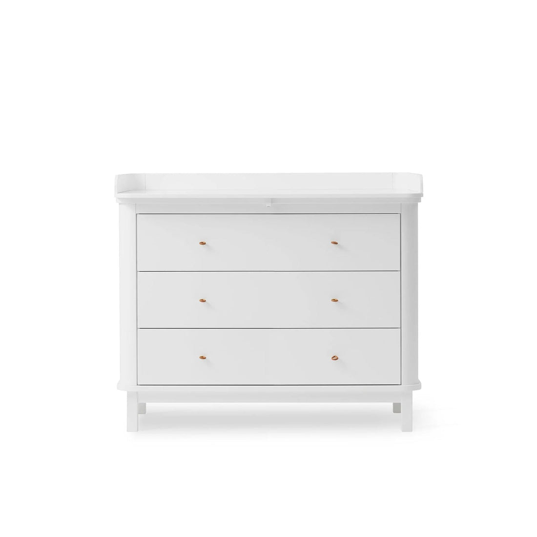 Oliver Furniture Wood Nursery Dresser 3 Drawers - White – Chest of Drawers for children, available at Learning Bugs UK
