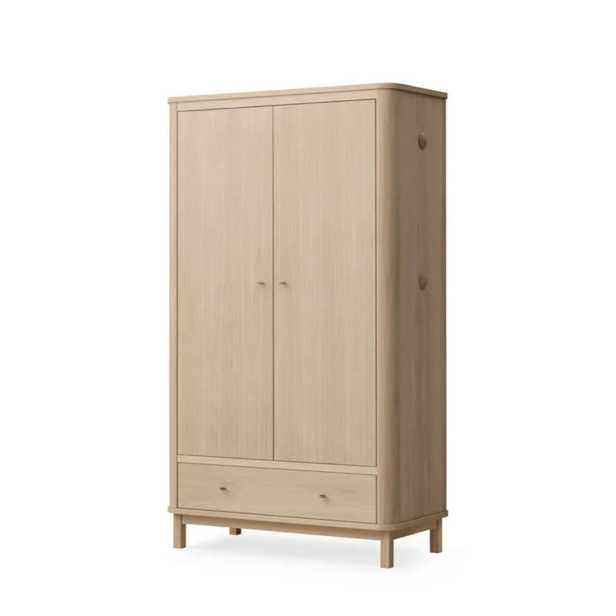 Oliver Furniture Wood Wardrobe 2 Doors - Oak – Wardrobes for children, available at Learning Bugs UK