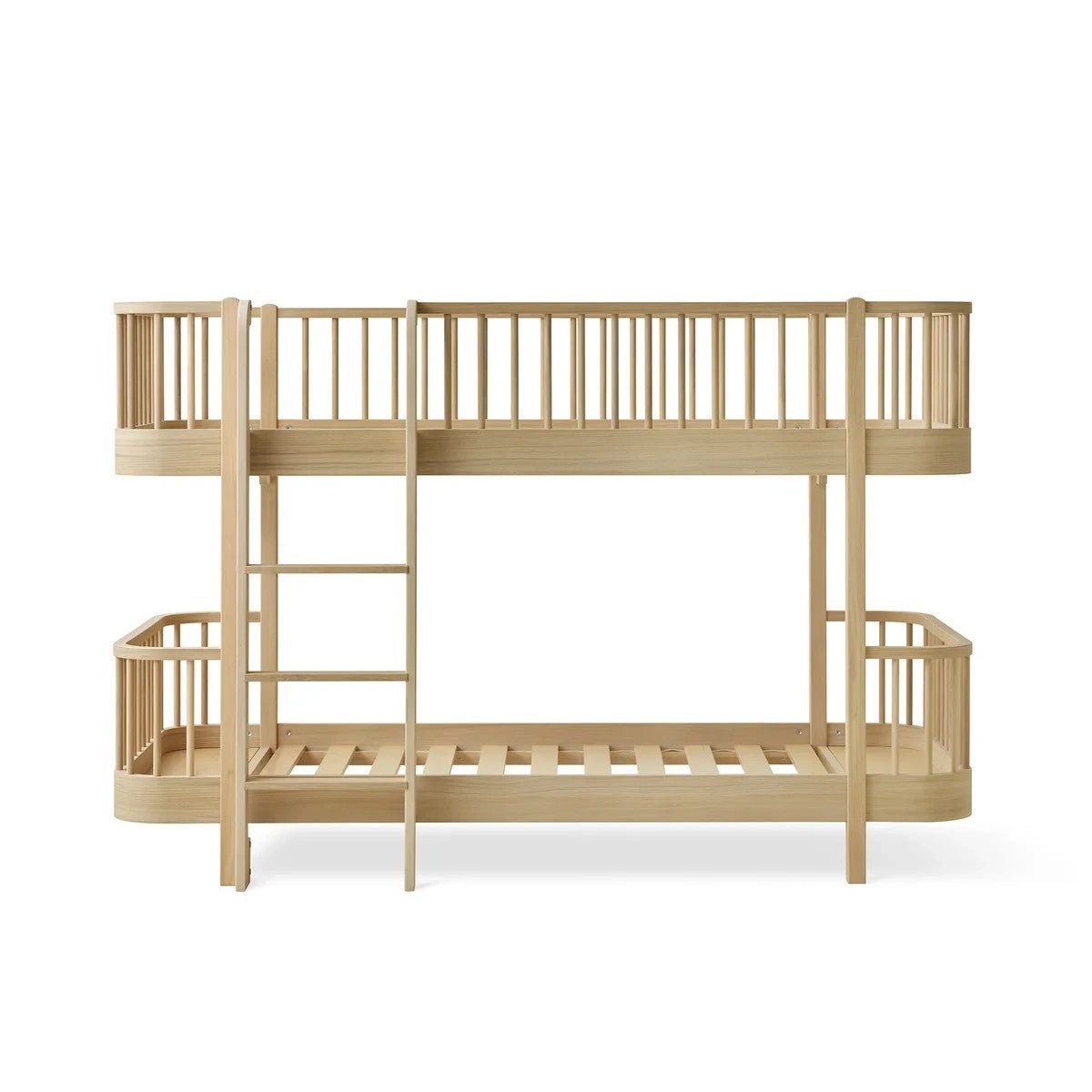 Oliver Furniture Wood Original Low Bunk Bed - Oak – Bunk Beds for children, available at Learning Bugs UK
