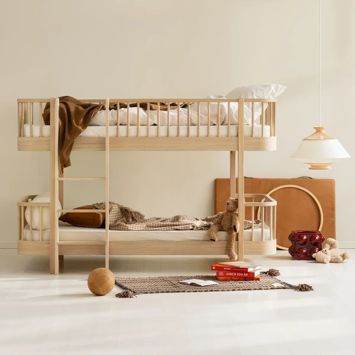 Oliver Furniture Wood Original Low Bunk Bed - Oak – Bunk Beds for children, available at Learning Bugs UK