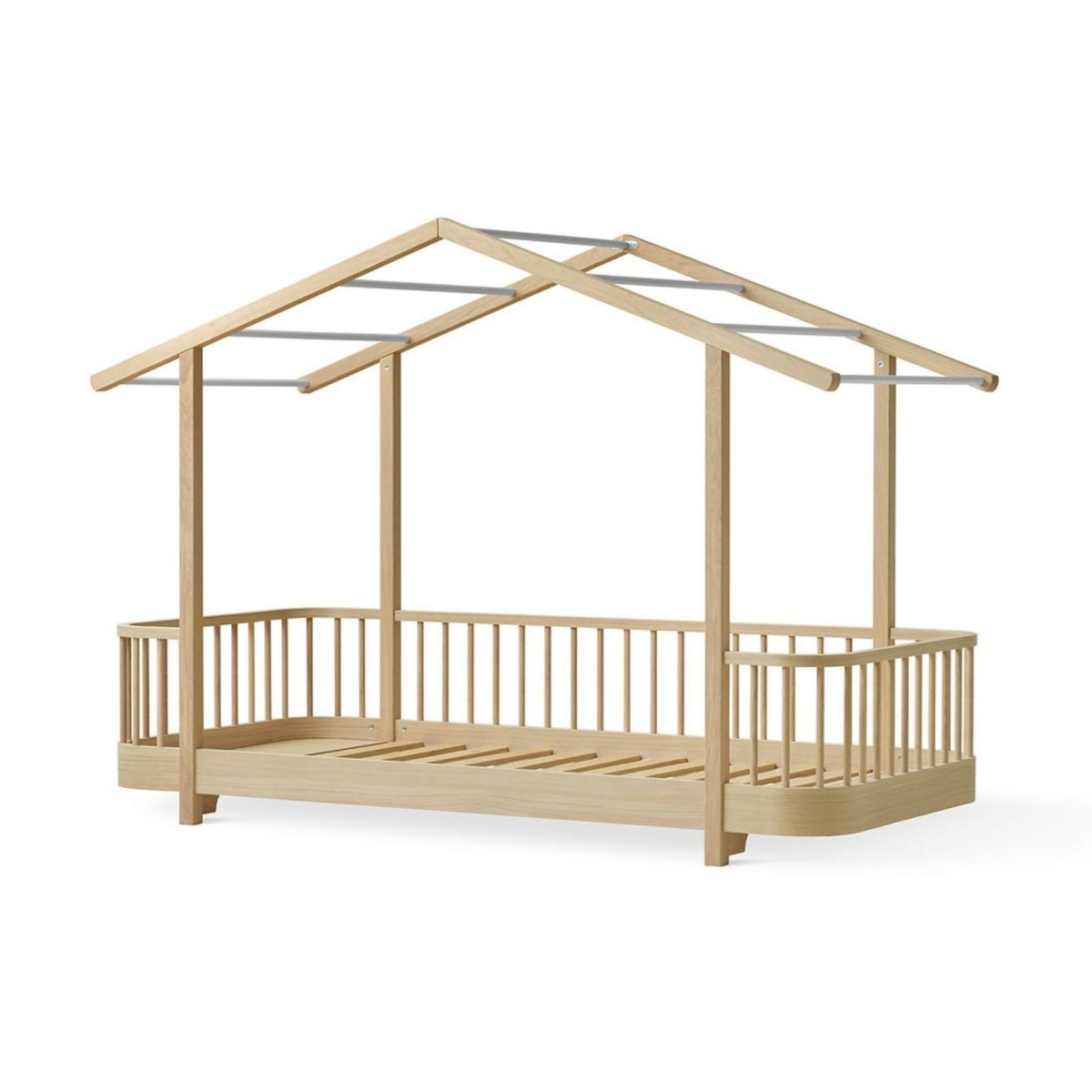 Oliver Furniture Wood Original House Bed - Oak – House Beds for children, available at Learning Bugs UK