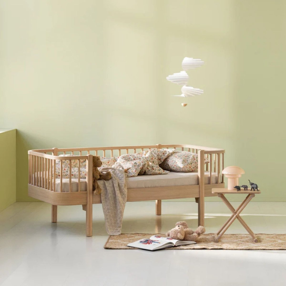 Oliver Furniture Wood Original Junior Day Bed - Oak – Junior Beds for children, available at Learning Bugs UK