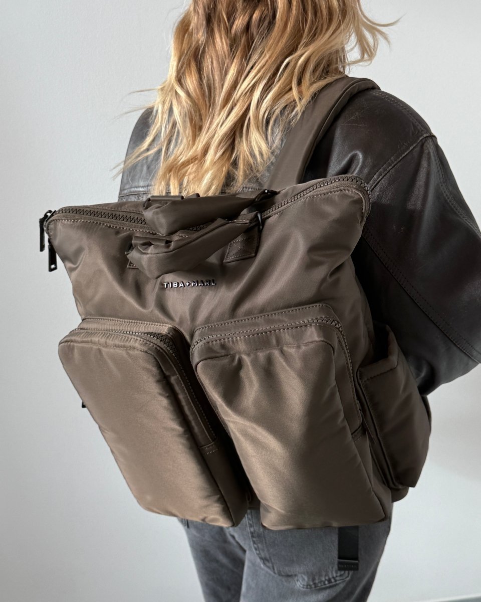 Ozzy Changing Tote / Backpack 2.0 Chocolate – Tote Bag for children, available at Learning Bugs UK