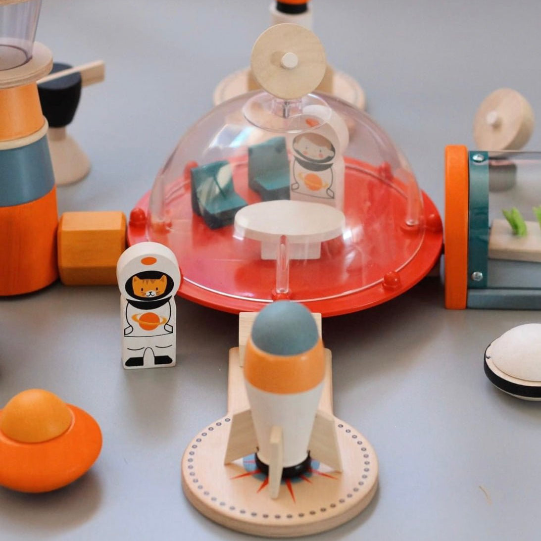Buy Life On Mars Set | Wooden spacestation for kids by Learning Bugs UK