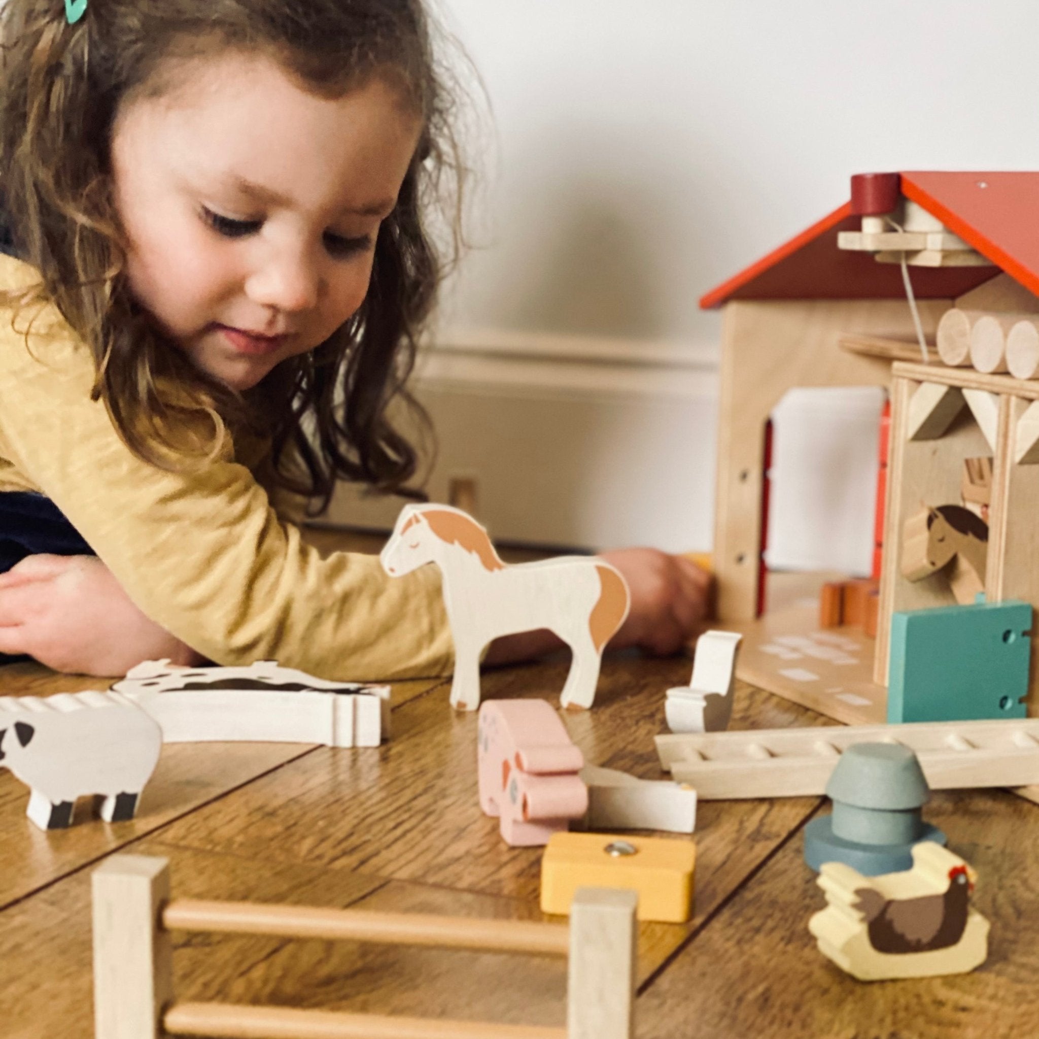 Buy Tender Leaf Farm | Wooden farm playset for kids by Learning Bugs UK