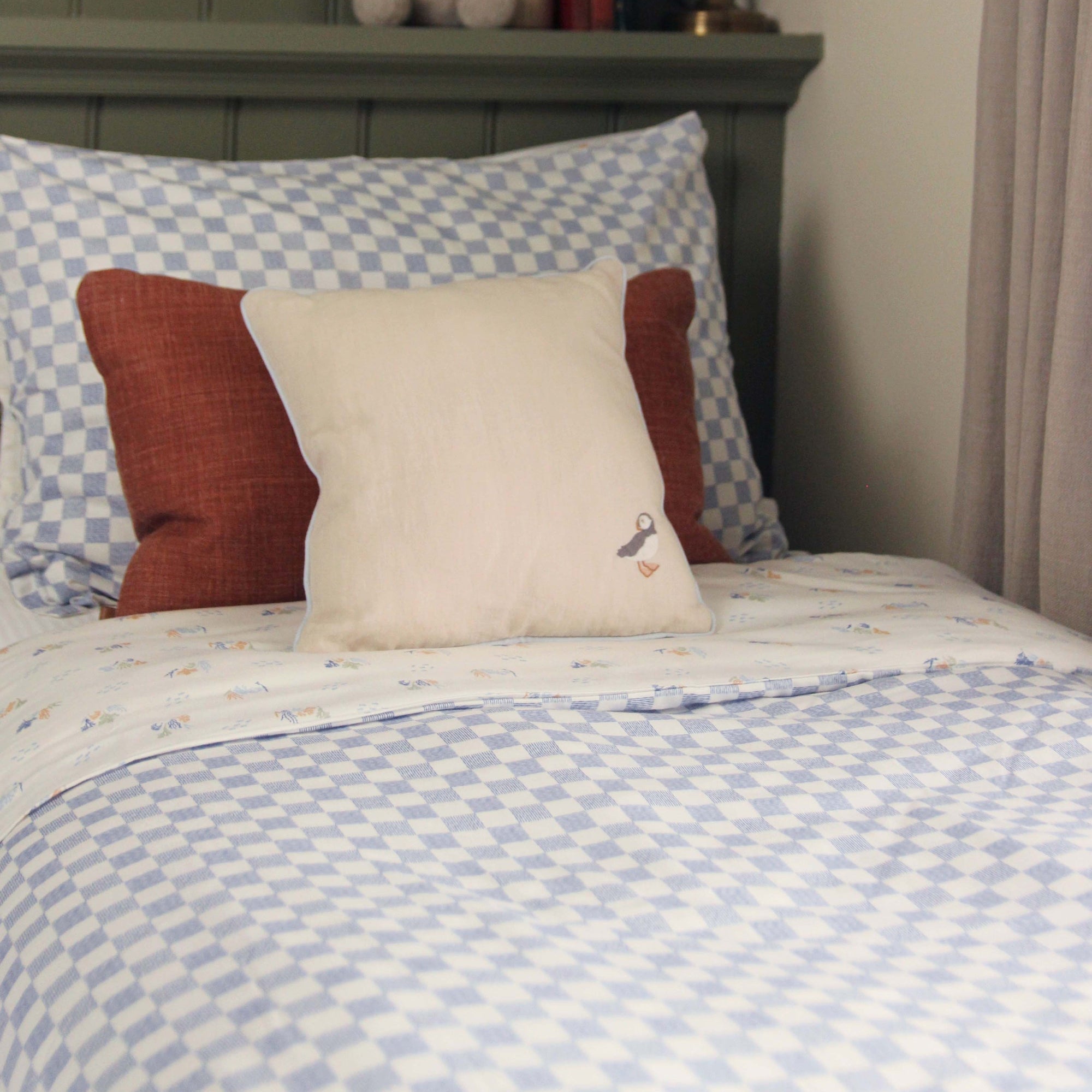 Organic Cotton Single Bedding Set - Waves