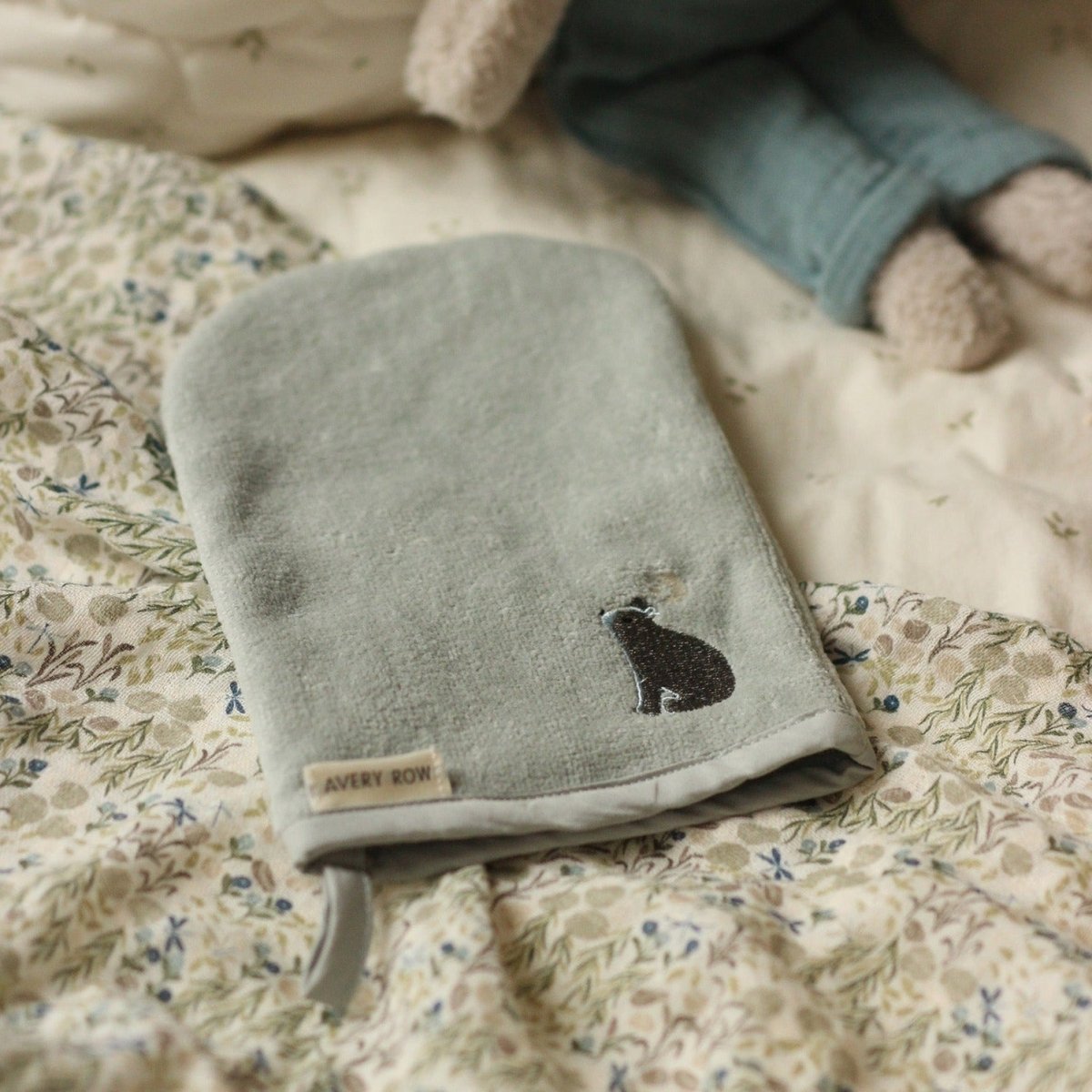 Bath Mitt - Bear – Towelling for children, available at Learning Bugs UK